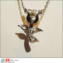 Load image into Gallery viewer, Angel Jewellery Natural Pearl Silver Pendant With Chain - AZeeMall