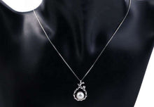Load image into Gallery viewer, Antique Classic Tree Branch Sterling Silver Pearl Pendant With Chain - AZeeMall