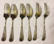 Load image into Gallery viewer, Dessert Forks - Set of 6 - Vintage Silver Plated Cutlery - AZeeMall
