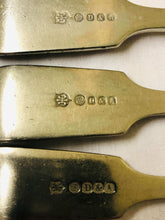 Load image into Gallery viewer, Antique Set of 5+2 Quality Silver Plated Fiddle Pattern Dessert Forks - D&A + EP B - AZeeMall