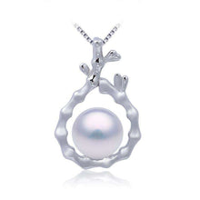 Load image into Gallery viewer, Antique Classic Tree Branch Sterling Silver Pearl Pendant With Chain - AZeeMall