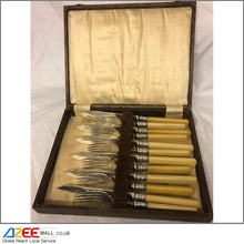 Load image into Gallery viewer, Set of Lovely Vintage Silver-Plated Cutlery with Bakelite Handles - AZeeMall