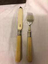 Load image into Gallery viewer, Set of Lovely Vintage Silver-Plated Cutlery with Bakelite Handles - AZeeMall