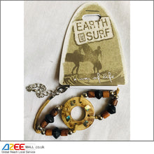 Load image into Gallery viewer, Vegan Circular Centre and Beads Bracelet (B8) - AZeeMall