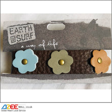 Load image into Gallery viewer, Vegan Flowers Leather Bracelet (B5) - AZeeMall