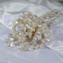 Load image into Gallery viewer, Coin Natural Freshwater Pearl Jewellery Set with 925 Silver Clasp - AZeeMall