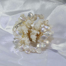 Load image into Gallery viewer, Coin Natural Freshwater Pearl Jewellery Set with 925 Silver Clasp - AZeeMall