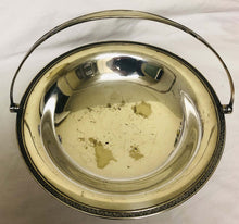 Load image into Gallery viewer, Mappin and Webb Princes Silver-Plated Round Basket With Swing handle Vintage - AZeeMall