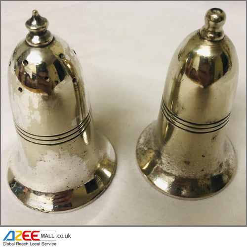 Antique Silver-Plated Salt and Pepper Set - AZeeMall