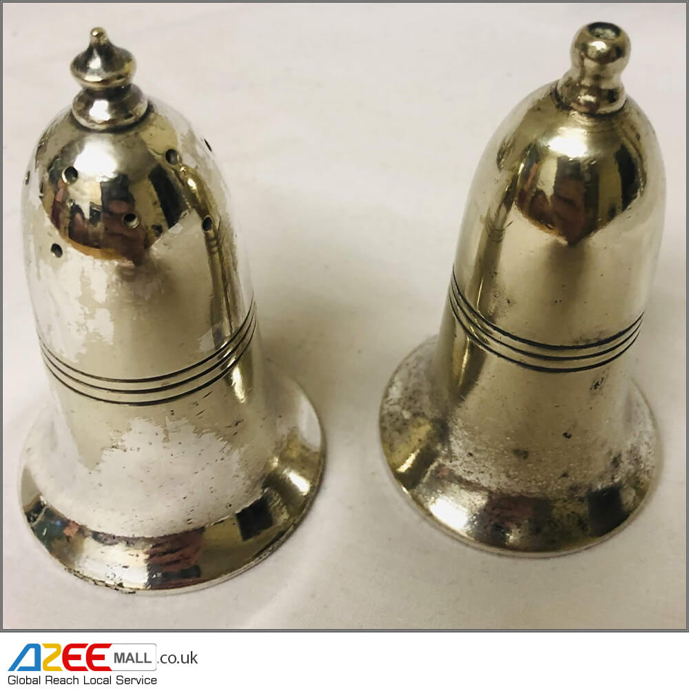 Antique Silver-Plated Salt and Pepper Set - AZeeMall