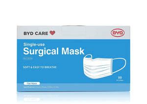 BYD Quality Disposable 3-Ply Medical Surgical Face Masks 50pcs - AZeeMall