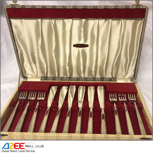Purcell Set of Attractive Silver Plated Fish Cutlery - AZeeMall