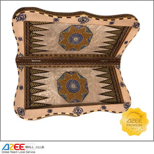 Load image into Gallery viewer, LUXURY CARVED KHATAM BACKGAMMON AND CHIPS SET – TAZHIB - AZeeMall
