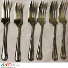 Load image into Gallery viewer, Dessert Forks - Set of 6 - Vintage Silver Plated Cutlery - AZeeMall
