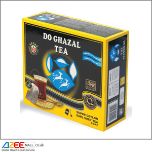 Alghazaleen (Do Ghazal) Tea Bags Earl Grey and Ceylon, 100 pc - AZeeMall