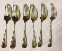 Load image into Gallery viewer, Dessert Forks - Set of 6 - Vintage Silver Plated Cutlery - AZeeMall
