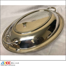 Load image into Gallery viewer, Lovely Antique Silver Plated Lidded Dish-Hand Engraved Foliate Design - AZeeMall
