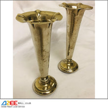 Load image into Gallery viewer, Pair of RAENO Stylish and Elegant Silver Platted Vases - AZeeMall
