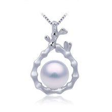 Load image into Gallery viewer, Antique Classic Tree Branch Sterling Silver Pearl Pendant With Chain - AZeeMall
