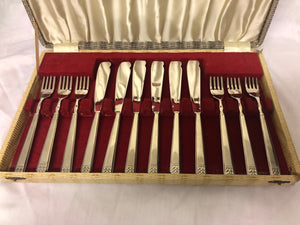 Purcell Set of Attractive Silver Plated Fish Cutlery - AZeeMall