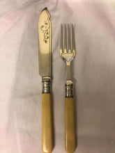 Load image into Gallery viewer, Set of Lovely Vintage Silver-Plated Cutlery with Bakelite Handles - AZeeMall
