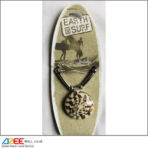 Vegan Sea Snail Shape Pendant Necklace (N12) - AZeeMall