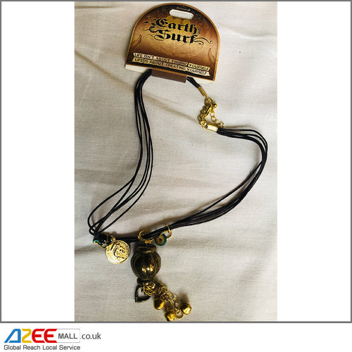 Vegan Sting of Copper Metal Pendants Necklace (N4) - AZeeMall