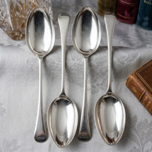 Antique Silver Plated Countess Large Spoons Set by Rogers