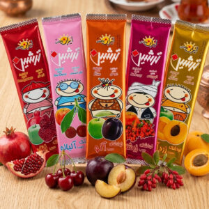 Mixed Flat Fruit Roll-Ups Lavashak 5x45g Dried Fruit Snack