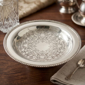 Oneida Vintage Silver Plated Sweets, Sugar Cubes, Chocolate Bowl
