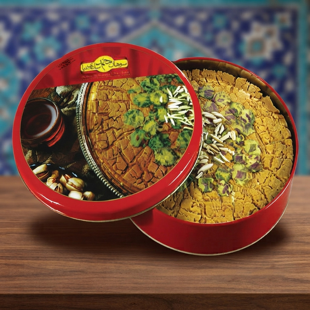 Sohan Saffron Toffee Board with Glazed Nuts Topping (Sohan Takht) – 350g