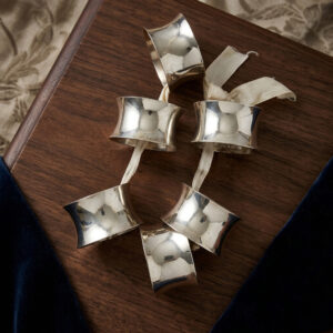 Vintage Silver-Plated Napkin Rings - Set of 6