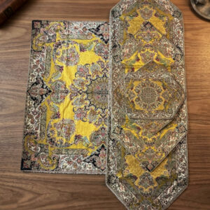 Premium Persian Termeh Tablecloth Set – 5-Piece Classic Paisley Collection